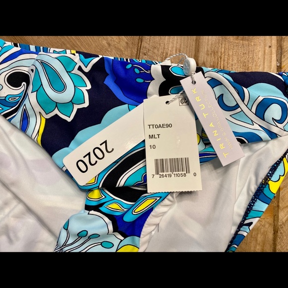 NWT Trina Turk Multi-colored Bikini size 10